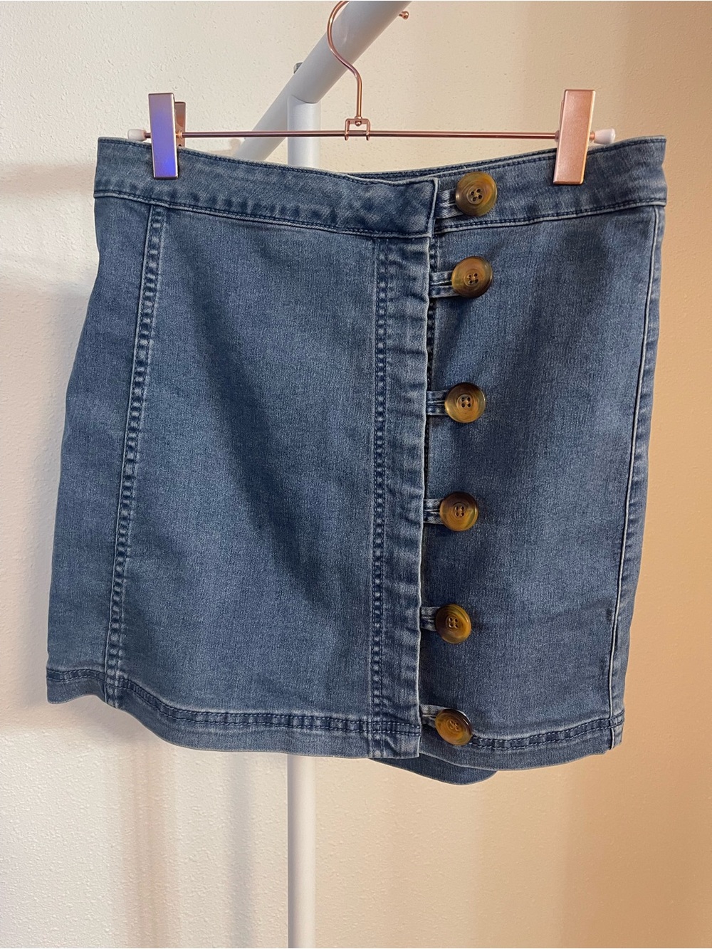 Free People Jean Skirt